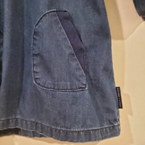 Polarn O. Pyret Denim Dress Infant's Size 4-6 Months - Picture 2 of 8